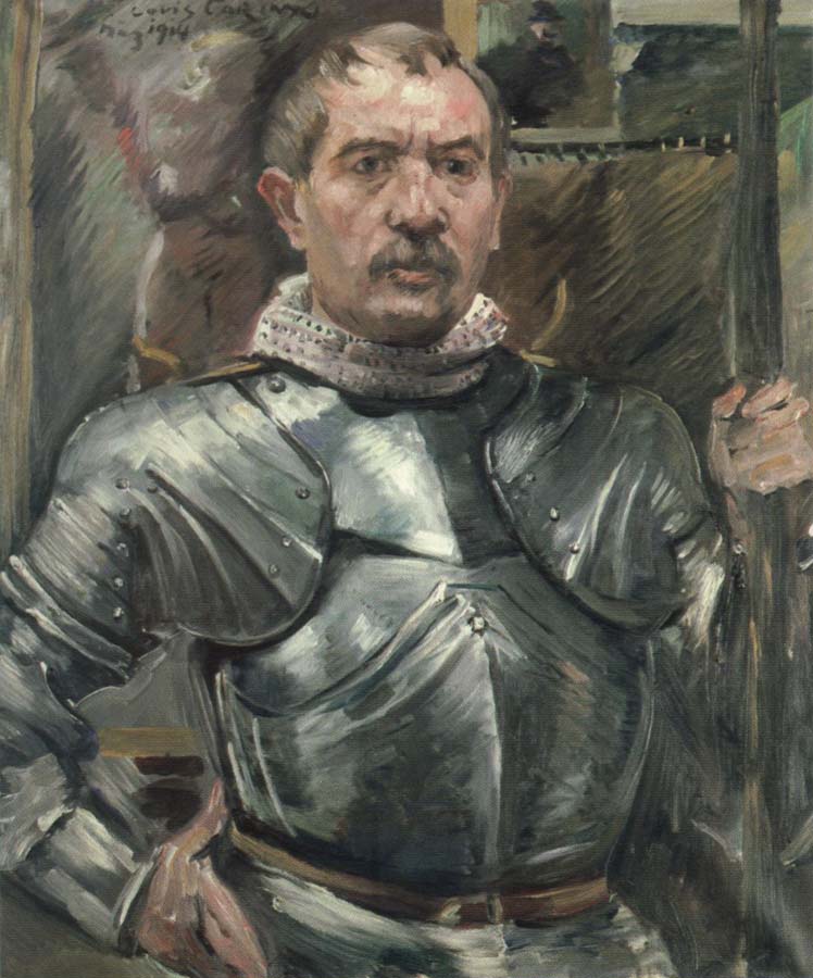 self portrait in armor